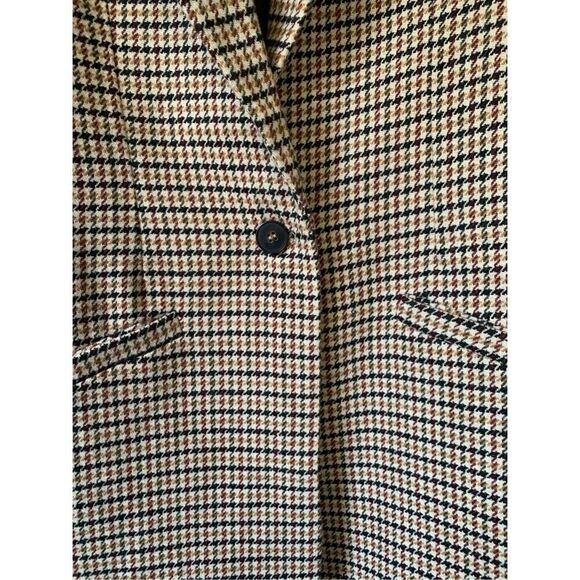 Torn by Ronny Kobo Anok Houndstooth‎ Blazer in Forest Combo Size L - Picture 7 of 12